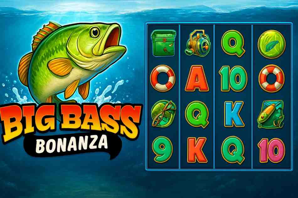 Jogador girando os rolos do Big Bass Bonanza na 44BB